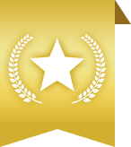 ゴールドの旗装飾